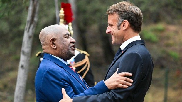 Azali Assoumani et Emmanuel Macron