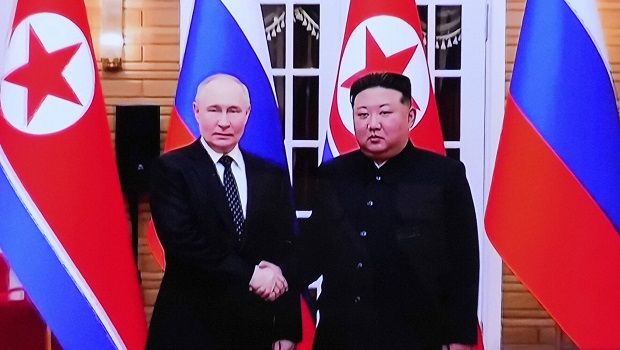 Vladimir Poutine et Kim Jong-un