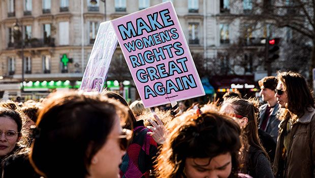 Manifestation féministe-SIPA